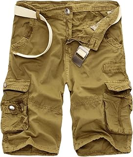 LindoMaker Cargo Shorts for Men UK with Pockets Bermuda Shorts Breathable Athletic Hiking Shorts Relaxed Fit Running Shorts