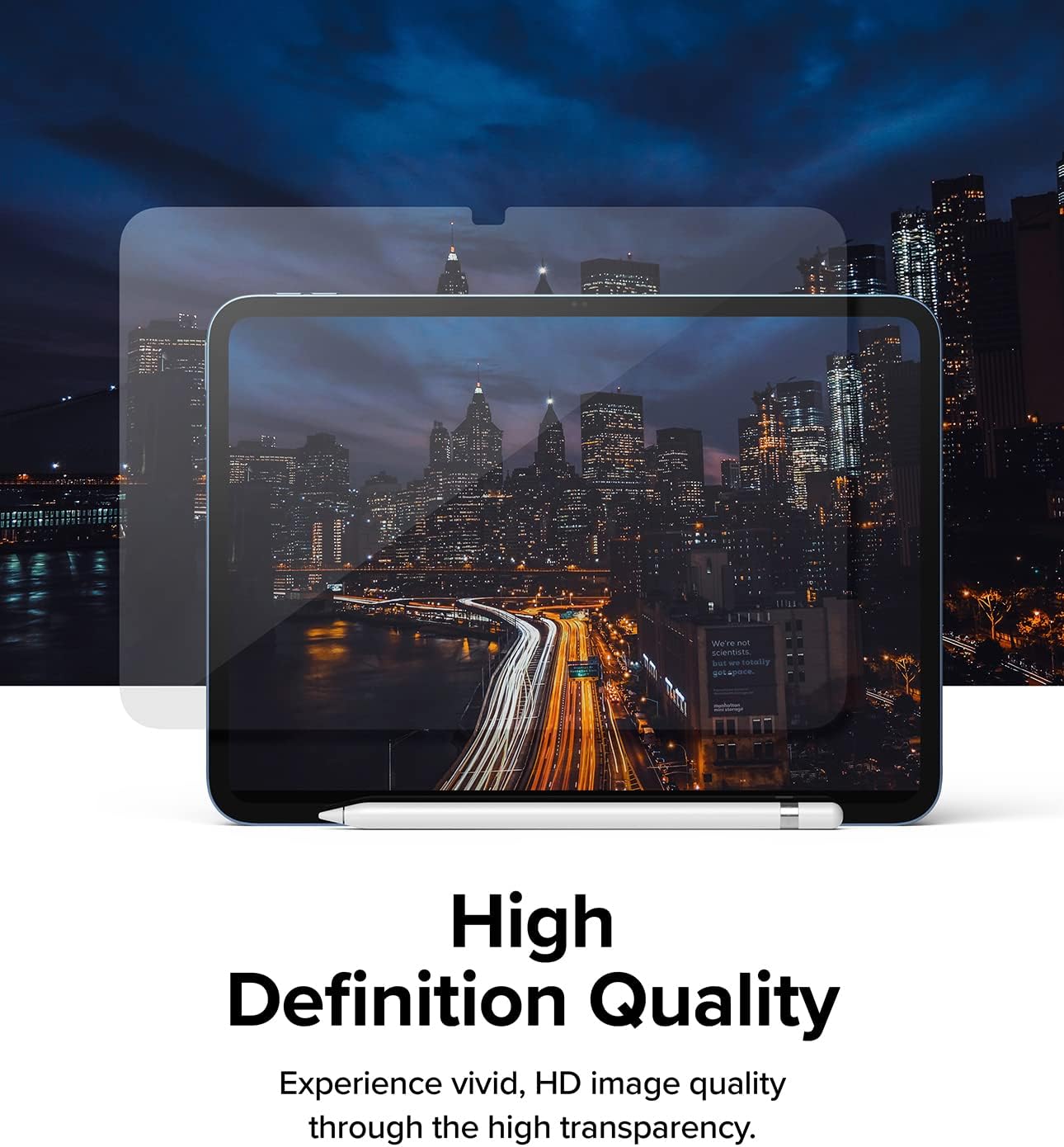 Ringke Glass [Shatterproof Coverage] Compatible with iPad 11th Generation Screen Protector (A16, 2025) and iPad 10th Generation (2022) Tempered Glass, Multi Layer Protection Premium Quality