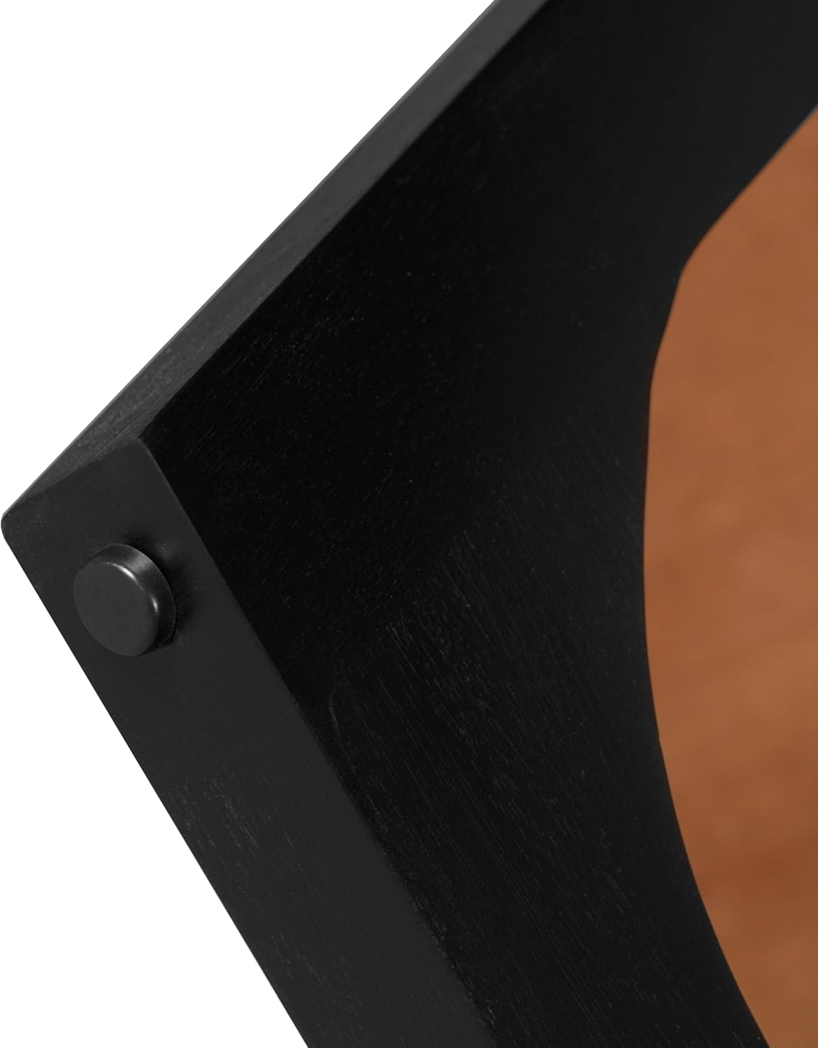 44.2" Acacia Wood Coffee Table,Modern Industrial Accent Tables,Round Table for Indoor,Outdoor,Living Room,Lounge,Patio,Natural+Black