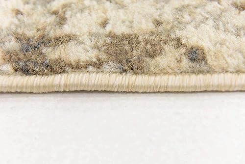 Miniatura 10 de Unique Loom Tuareg Collection - Alfombra abstracta tradicional vintage envejecida, 8 x 8 pies, beigemarrón