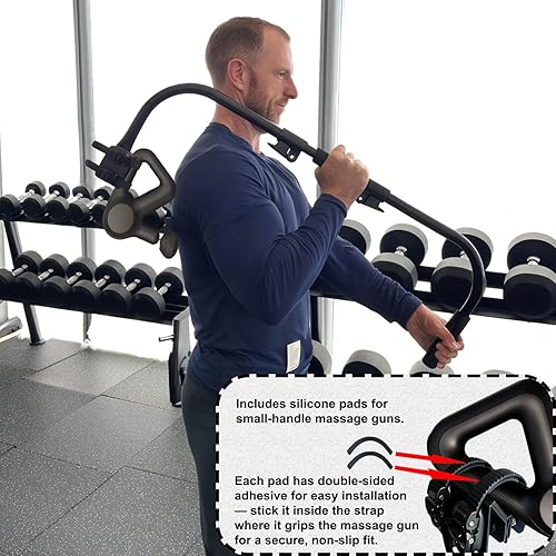 Miniatura 4 de Adjustable Massage Gun Holder with 32"-37" Length Range for Back, Neck, and Shoulders  Compatible with Most Massage Guns, Ergonomic Design for