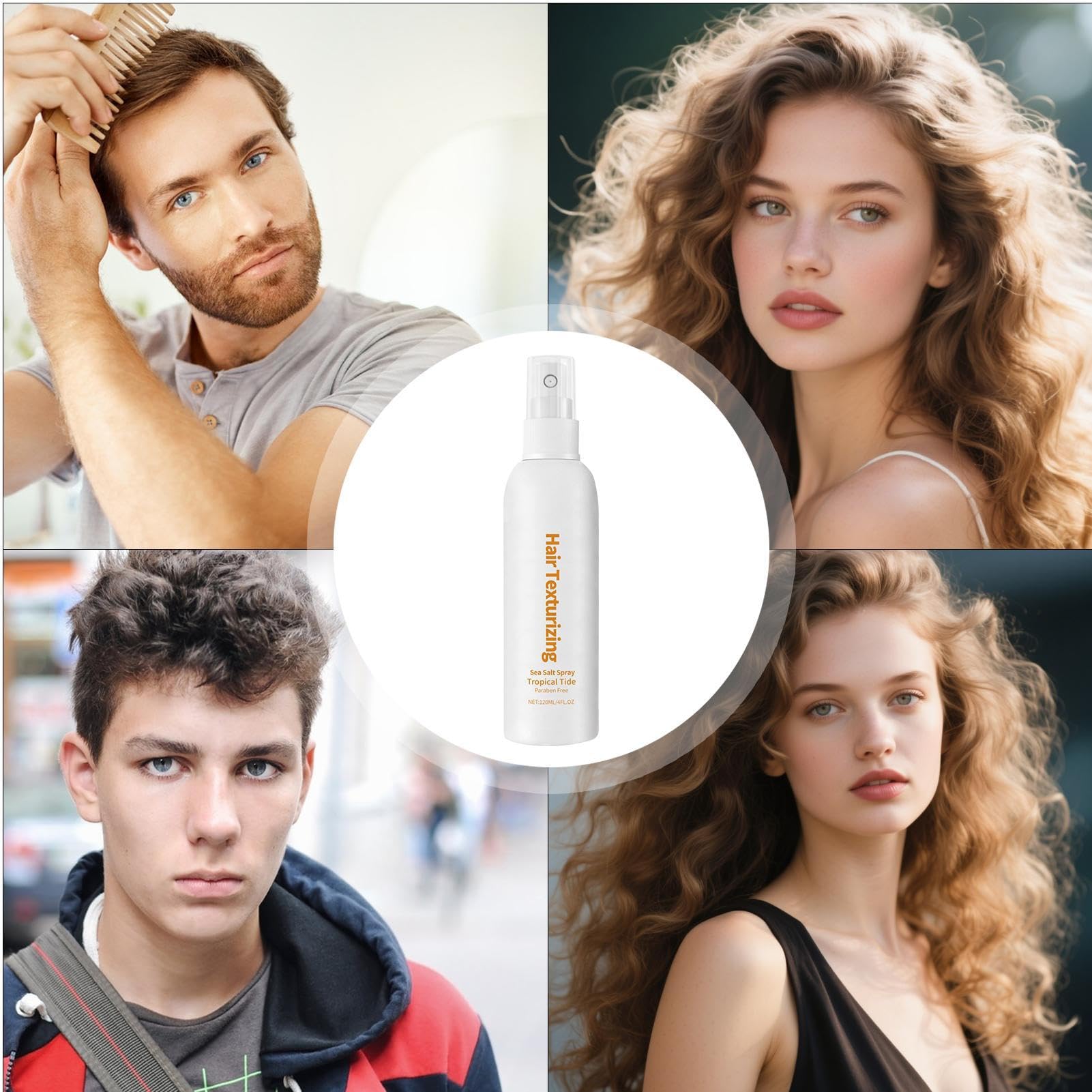 spray z sol? morsk?, spray obj?to?ciowy do w?osów, przeno?ny szampon do piel?gnacji skóry g?owy, naturalny suchy szampon, delikatna i formu?a, przeno?ny i wygodny, 120 ml, do