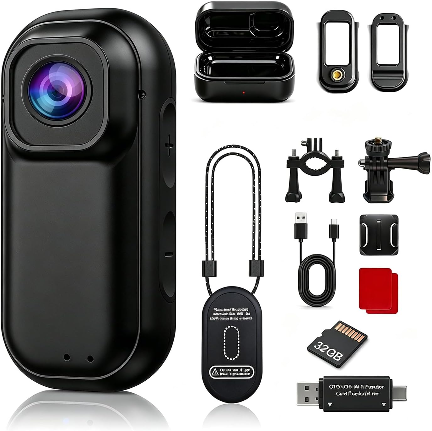 Xilecam 2.7K WiFi Magnetic Mini Body Camera, Portable Camera Charging Case