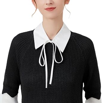 School Style Dress Shirt Collar, Detachable Collar, Angled Collar, Layering, One-piece Collar, Layered, Womens Fashion Accessory