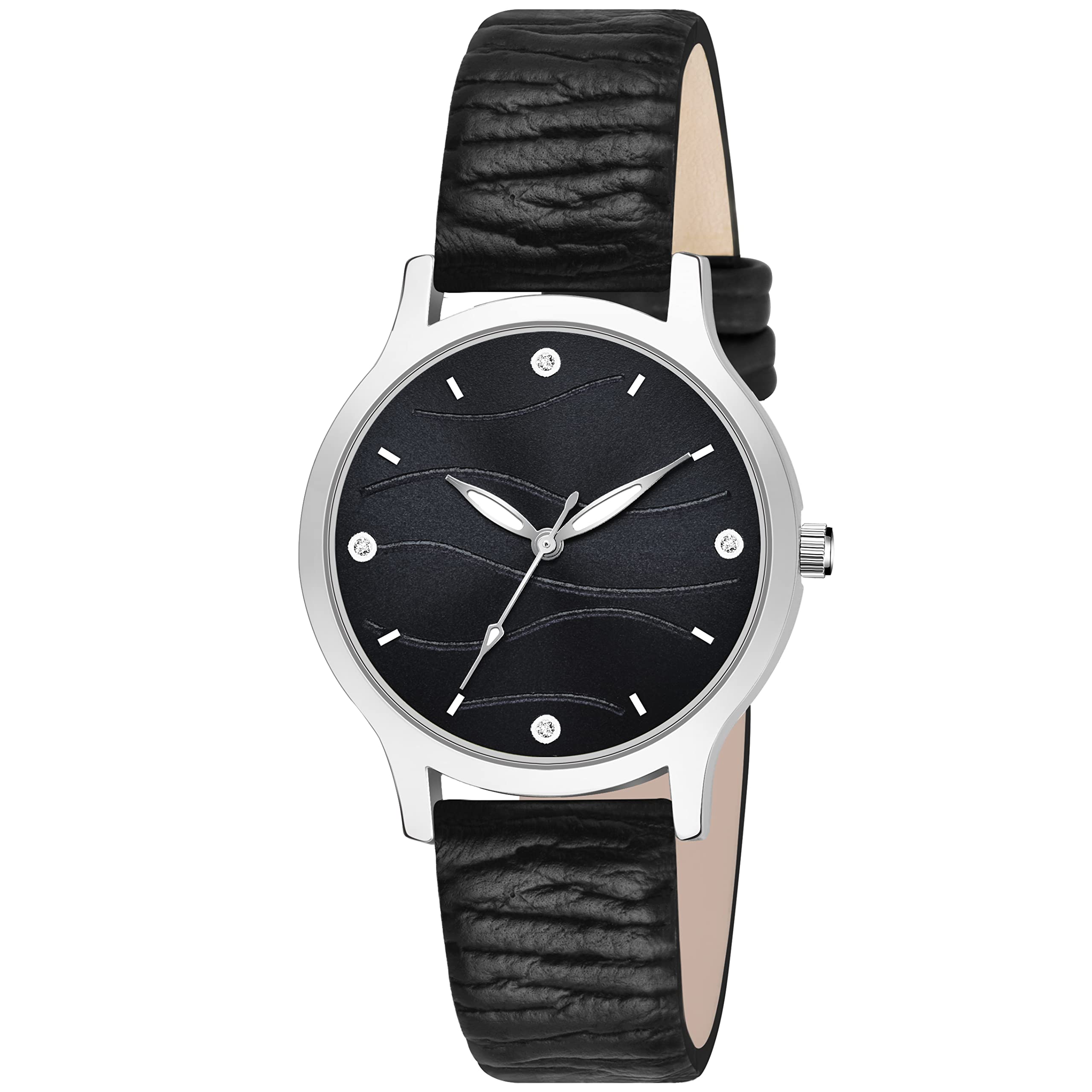 Shocknshop Leather Analouge Black Dial Analog Wrist Watch For Women And Girls (Black Dial Black Colored Strap) Mt386, Black Band (B0B9H64ZQW) Amazon Price History, Amazon Price Tracker