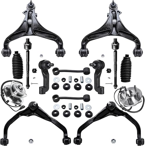 Miniatura 116 de Detroit Axle - Kit de cubos de rodamiento de rueda delantera de 6 piezas para Dodge Dart 2013-2016, Chrysler 200 2015-2017, 2 cojinetes de rueda