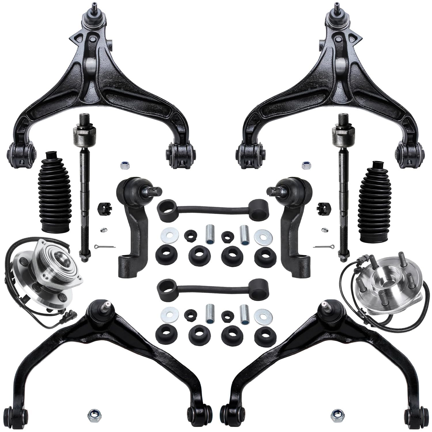 Detroit Axle - Front End 14pc Suspension Kit for 07-11 Dodge Nitro