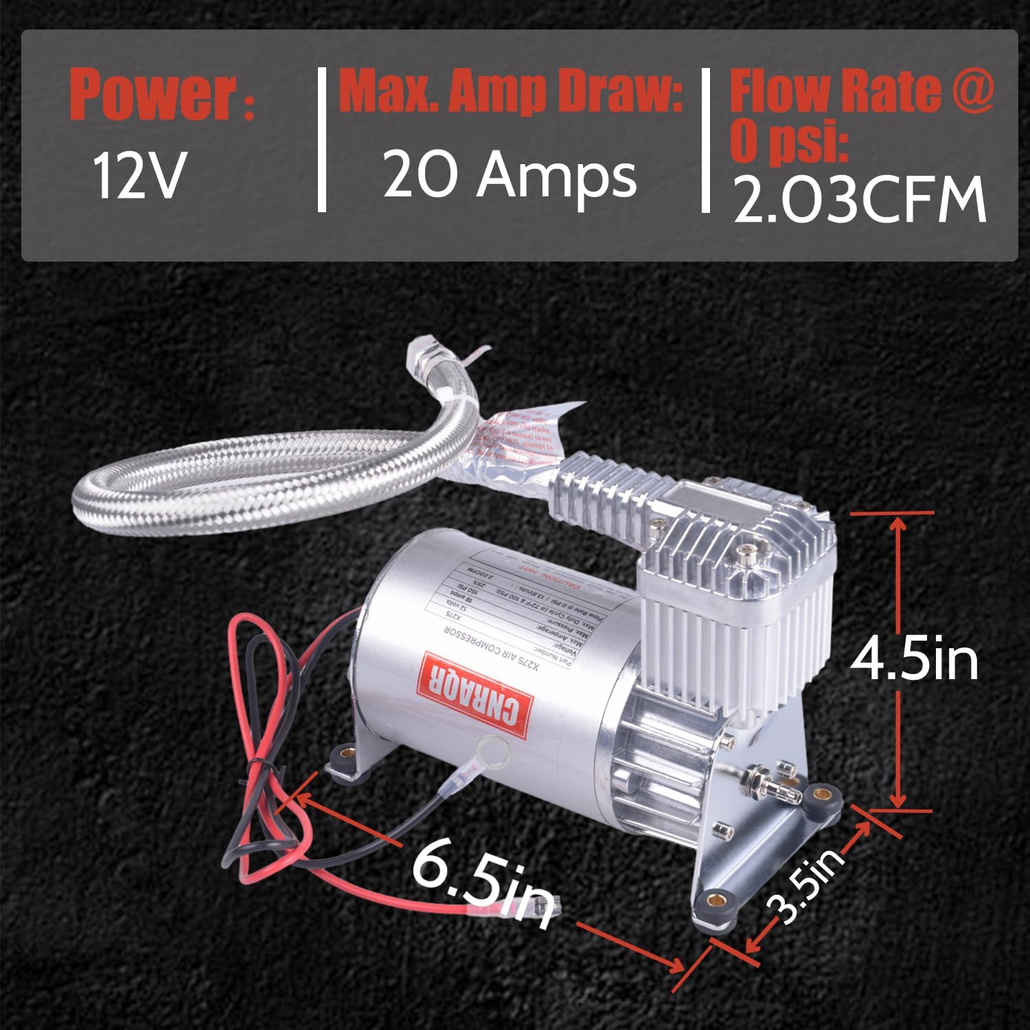 150PSI Heavy Duty Air Train Horn/Air Ride Suspension Compressor 1/4NPT 12V for Car Horns/Pneumatic Suspension Systems/Pneumatic Tools/Car Tires/Motorcycle Tires