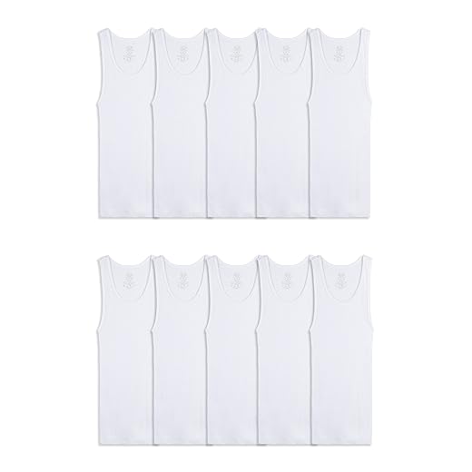 Fruit of The Loom Boys' Eversoft Cotton Undershirts, T Shirts & Tank Tops