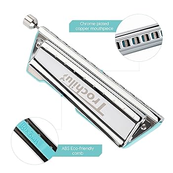 Amazon | JDR Trochilus 10穴 クロマチック ハーモニカ キー C