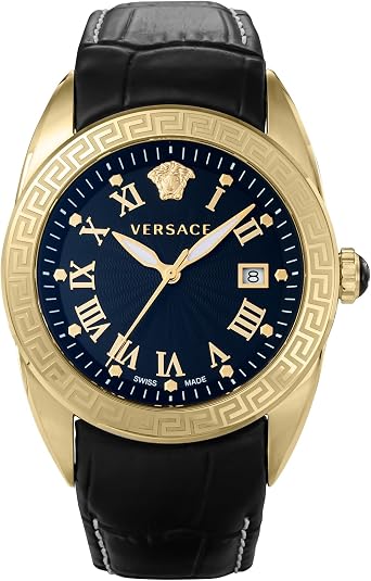 Versace VEFE01718 Mens Watch Versace V-Sports V Sports Quartz Waterproof Sapphire Glass Black Dial Stainless Steel