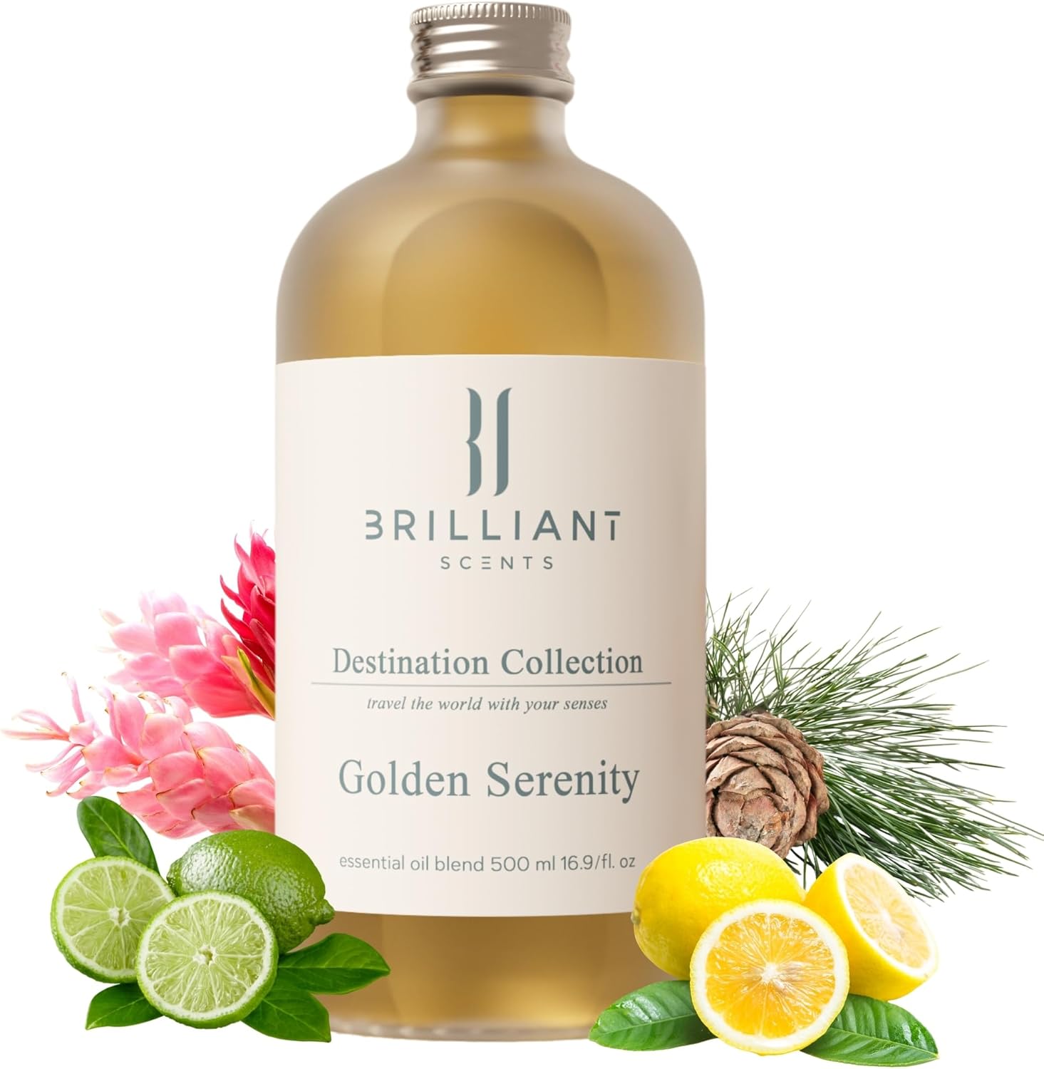 Brilliant Scents Diffuser Oil Refill, Inspired by Nobu Hotel, Hotel Series Aroma Scents, Essential Oils Set for Home, Fragrance Oil for Candle Making, Home, 50 ML, Golden Serenity - Image 2