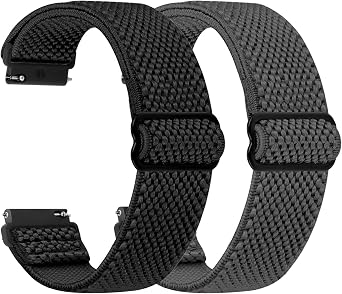 TumpCez - Quick Release Elastic Nylon Watch Straps - Watch Lug Width- 16mm 18mm 19mm 20mm 22mm 24mm Watch Straps -Choose Colour & Width