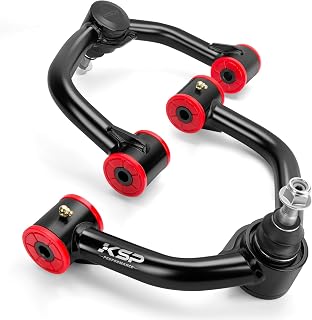 KSP 2-4 Inch Upper Control Arms for 2004-2020 F150 | Tubular Black Lift Kit, PU Bushings, Rust-Proof Ball Joints