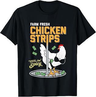 Farm Fresh Chicken Strips - XXXtra Spicy - Funny Pun T-Shirt