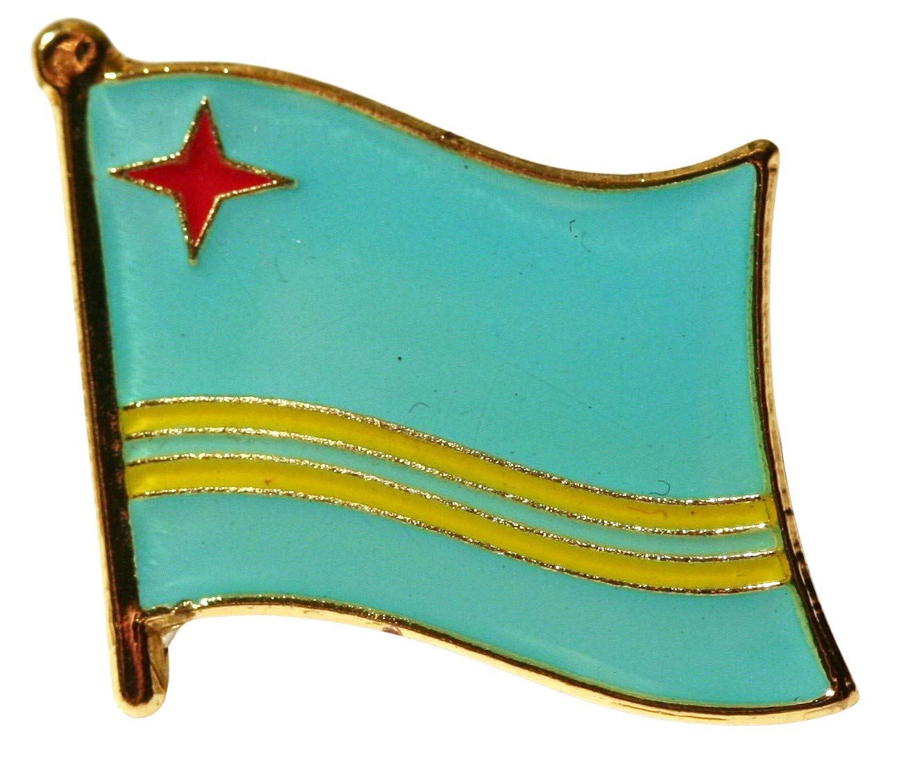Buxton's Badges Multiple Aruba Flag Pin Badge
