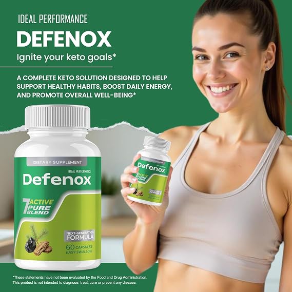 Defenox Capsules, Official Defenox Supplement Pills - Maximum Strength, All Natural Keto Capsule to Sustain Active Lifestyle, Advanced Formula Defe Nox for Overall Health Support Reviews (60 Capsules)
