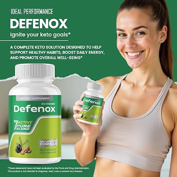 Defenox Capsules, Official Defenox Supplement Pills - Maximum Strength, All Natural Keto Capsule to Sustain Active Lifestyle, Advanced Formula Defe Nox for Overall Health Support Reviews (60 Capsules)