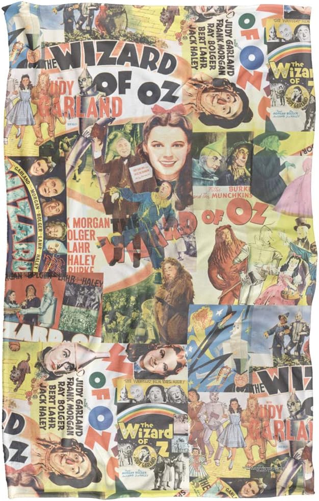 The Wizard of Oz All Over Character Print 2 Silky Touch Super Soft Throw Blanket 36" x 58"