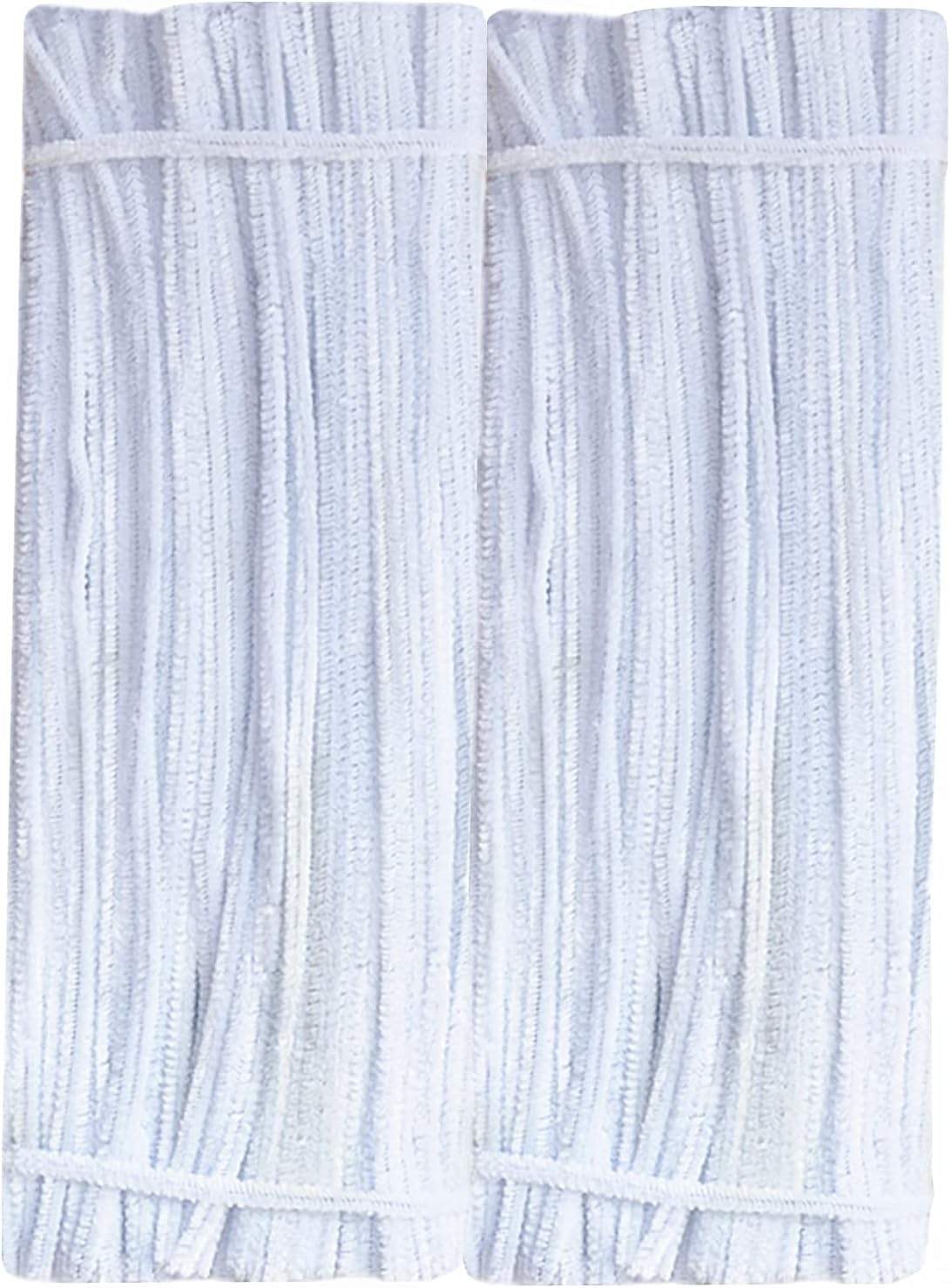 White Pipe Cleaners Crafts (100 Pack) Chenille Stems for DIY Art Decorations Creative (6 mm x 12 Inch)