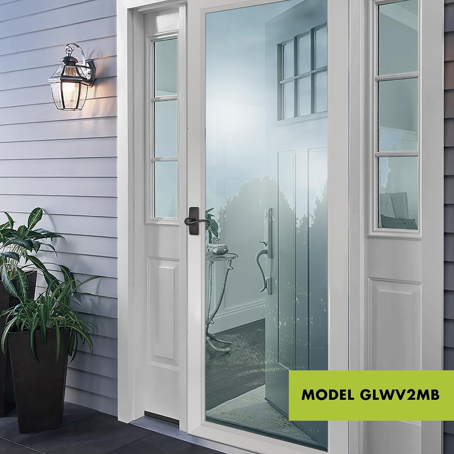 Ideal Security 17GL Bundle Heavy Storm Door Closer with GL Lever Handle Set, Adjustable Speed, Smooth Closing for Heavy Storm Doors, Matte Black
