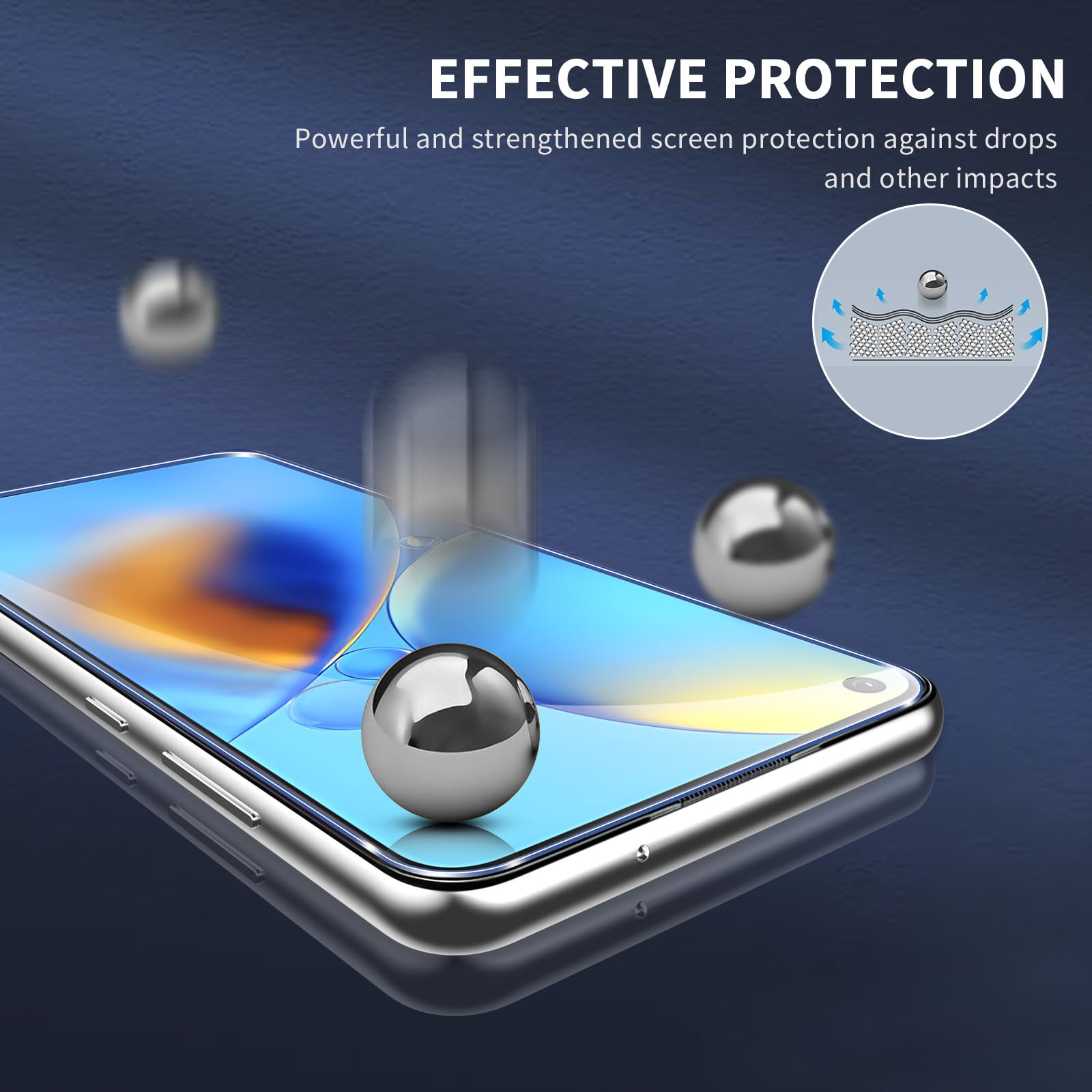 Coiwxmoi 3 Pezzi Vetro Temperato per OPPO A74 4G / OPPO A94 5G 6,43" Pellicola Prottetiva Anti Graffio, Durezza 9H,Ultra Resistente,Ultra Trasparente,Senza Bolle,Protezione Schermo,Clear