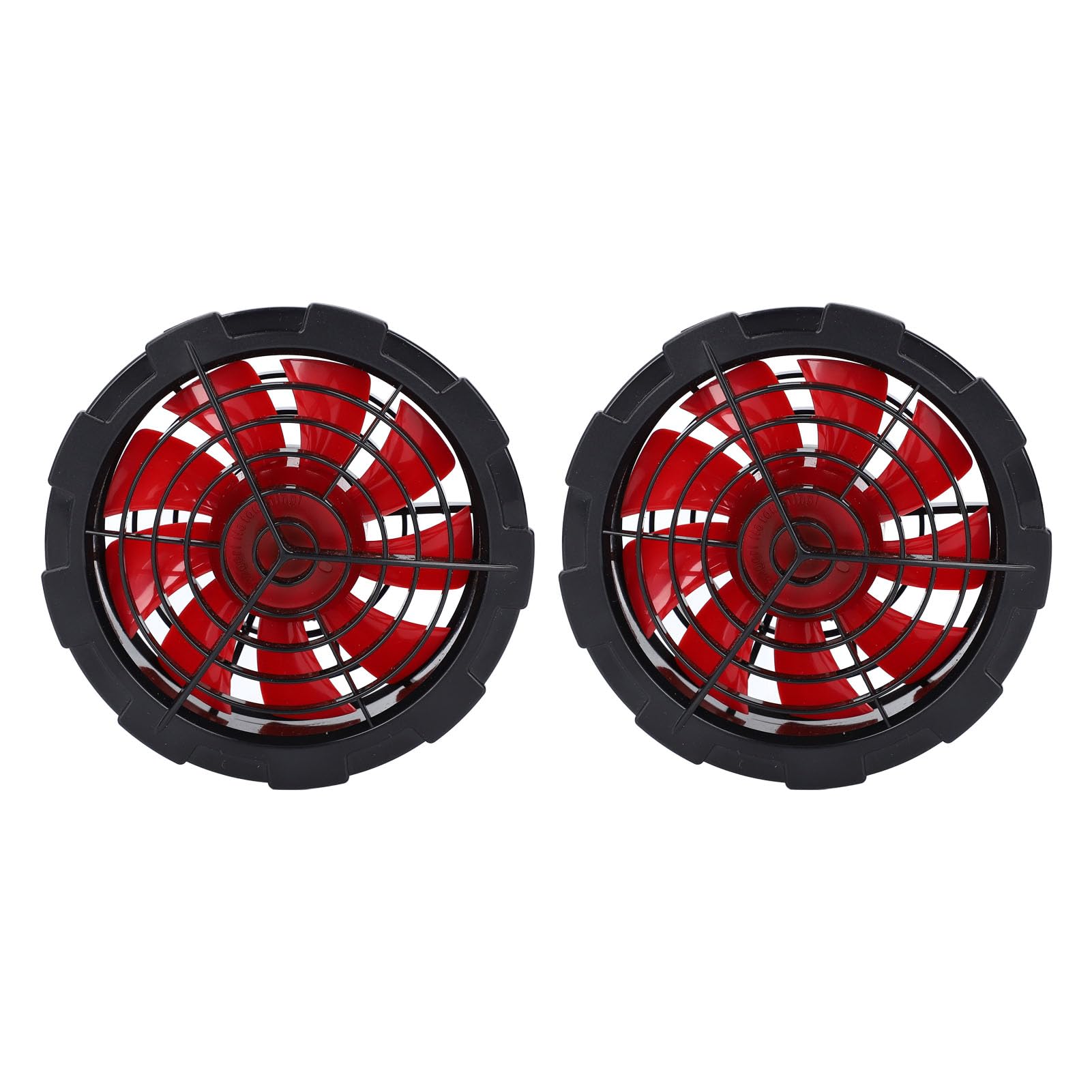 Naroote Ventilador de Refrigeración para Chaqueta, Batería Externa de 80000 MAh y 12 V, Juego de Ventilador de Refrigeración de 4 Velocidades y 9 Cm con USB Cables de Conexión, Ideal para Ropa de
