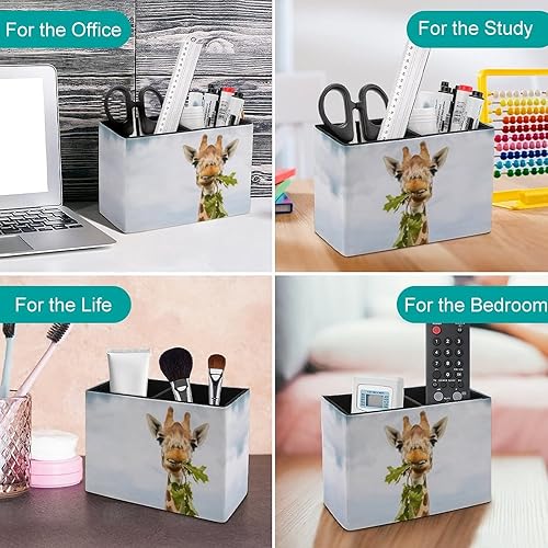 Miniatura 4 de Niapessel Portalápices para escritorio, divertido soporte de bolígrafo de jirafa, organizador de bolígrafos de escritorio, organizador de lápices de