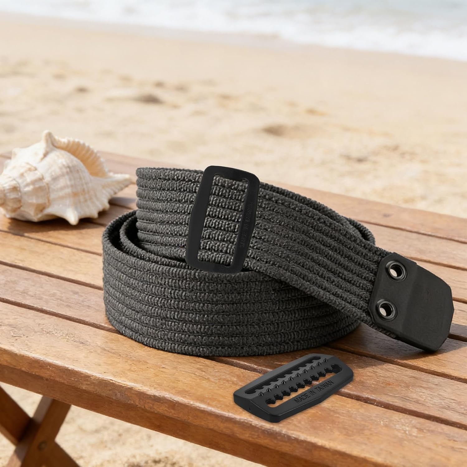 4pcs Scuba Weight Belt Plastic D-Ring Webbing Keeper Buckles, Abs Material, Corrosion Resistant and Enhanced Stability for Freediving and Extended Dives, 2 Inch Width