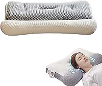Vista 11 de Almohada para el cuello, almohada súper ergonómica, protege tu cuello y columna vertebral, almohadas ergonómicas para dormir, almohadas ergonómicas