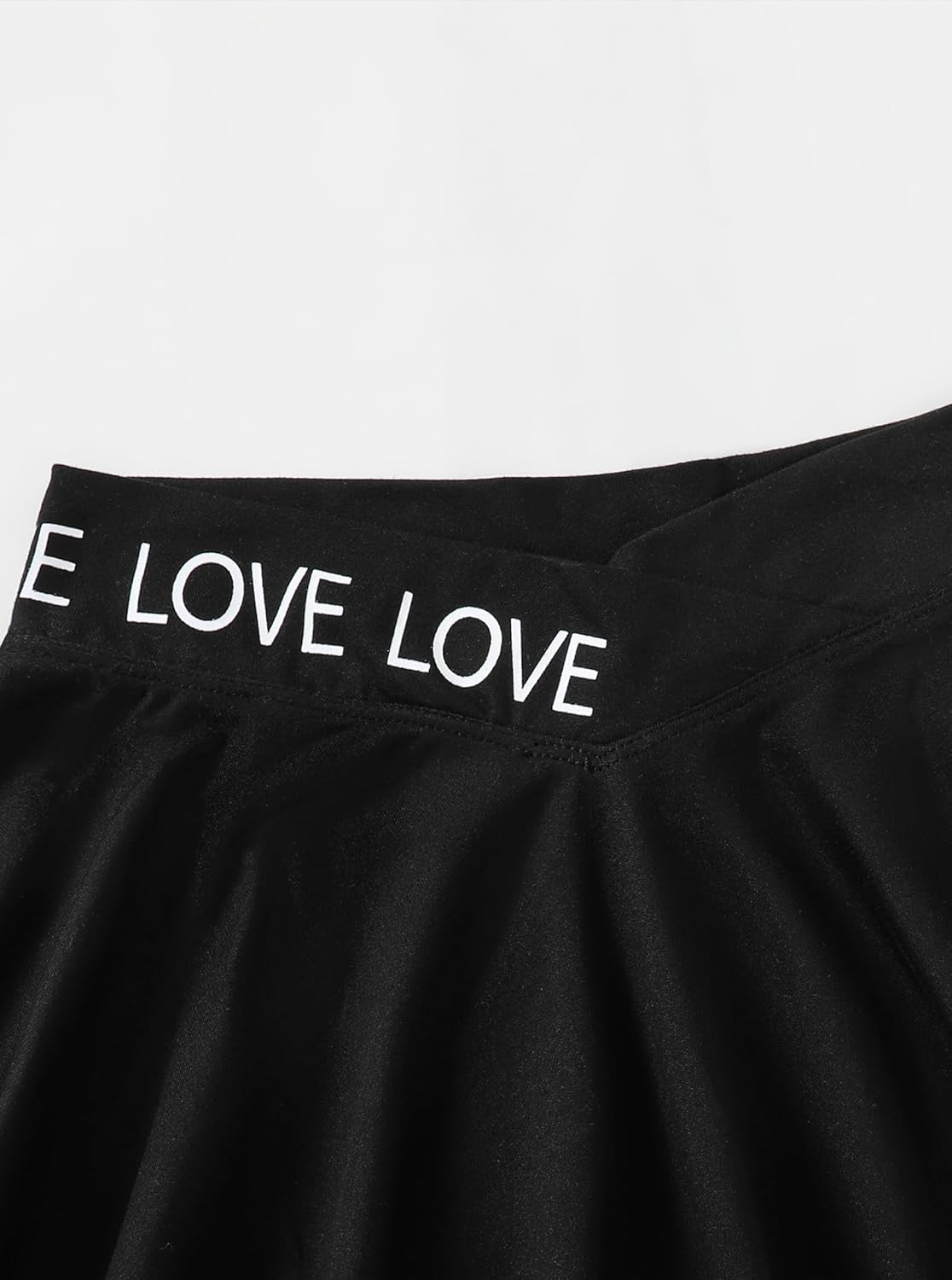 Girls Pleated Tennis Skirts Graphic Print V Crossover Athletic Dance Skirt - Image 4