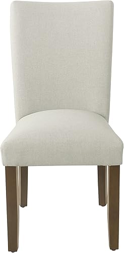Miniatura 3 de HomePop Silla de comedor clásica Parsons - Tejido gris (juego de 2) Tejido gris,Azul geométrico,Tejido texturizado crema (juego de 2),Natural,Tejido