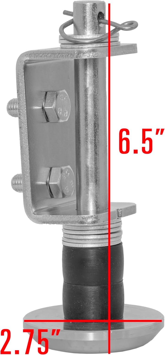 Extreme Max 5600.3335 ATV & UTV Universal Replacement Plow Blade Skid Kit with Bolt-On Mounting Plate for Side-by-Side & 4-Wheeler - Includes One Skid
