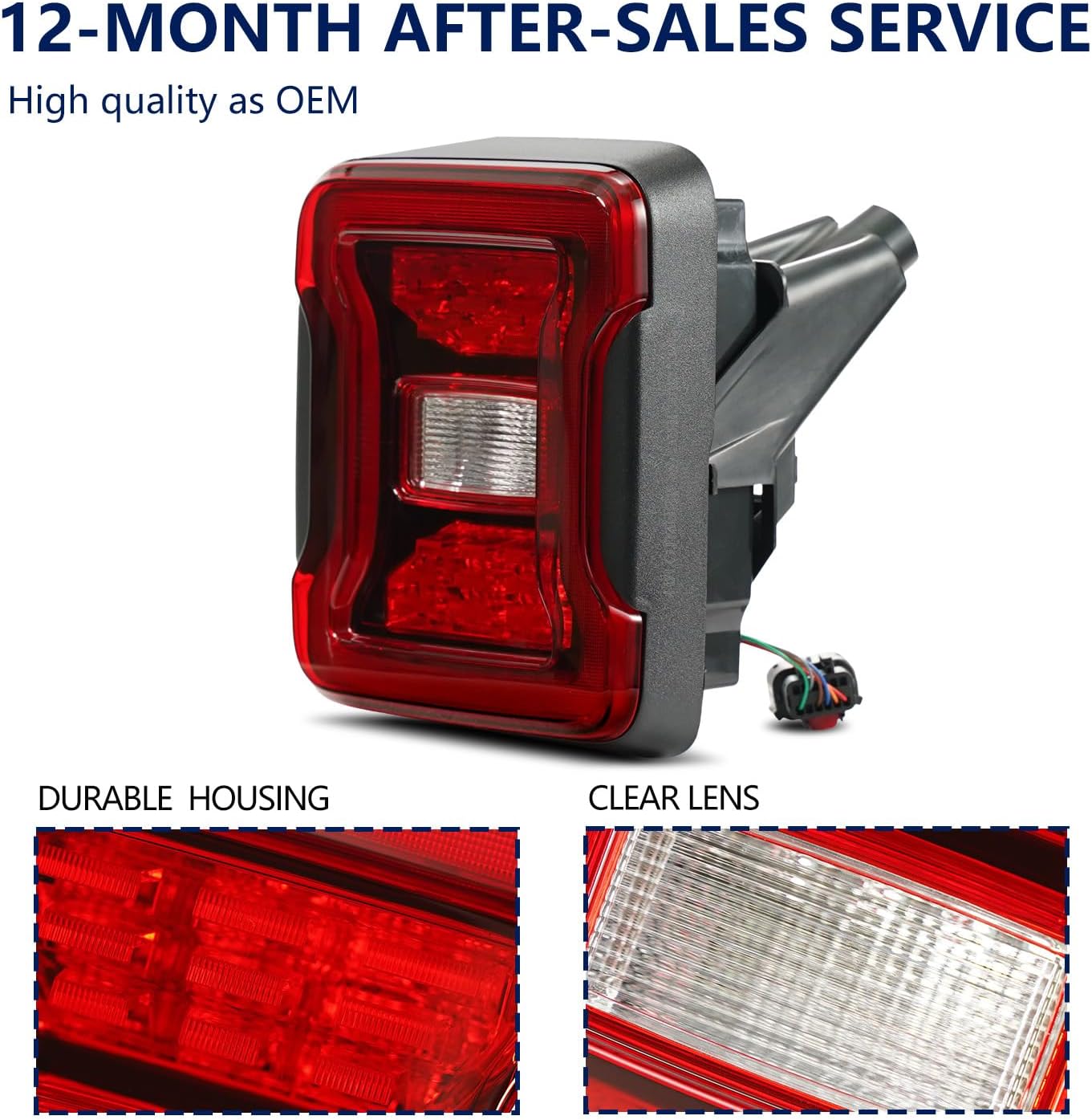 LED Tail Lights Compatible with 2018 2019 2020 2021 2022 2023 2024 2025 Jeep Wrangler Led Taillights W/O BLIS Rear Reverse Stop Brake Tail Lamp Assy Replacement OEM#68434889AB (Right Passenger Side)