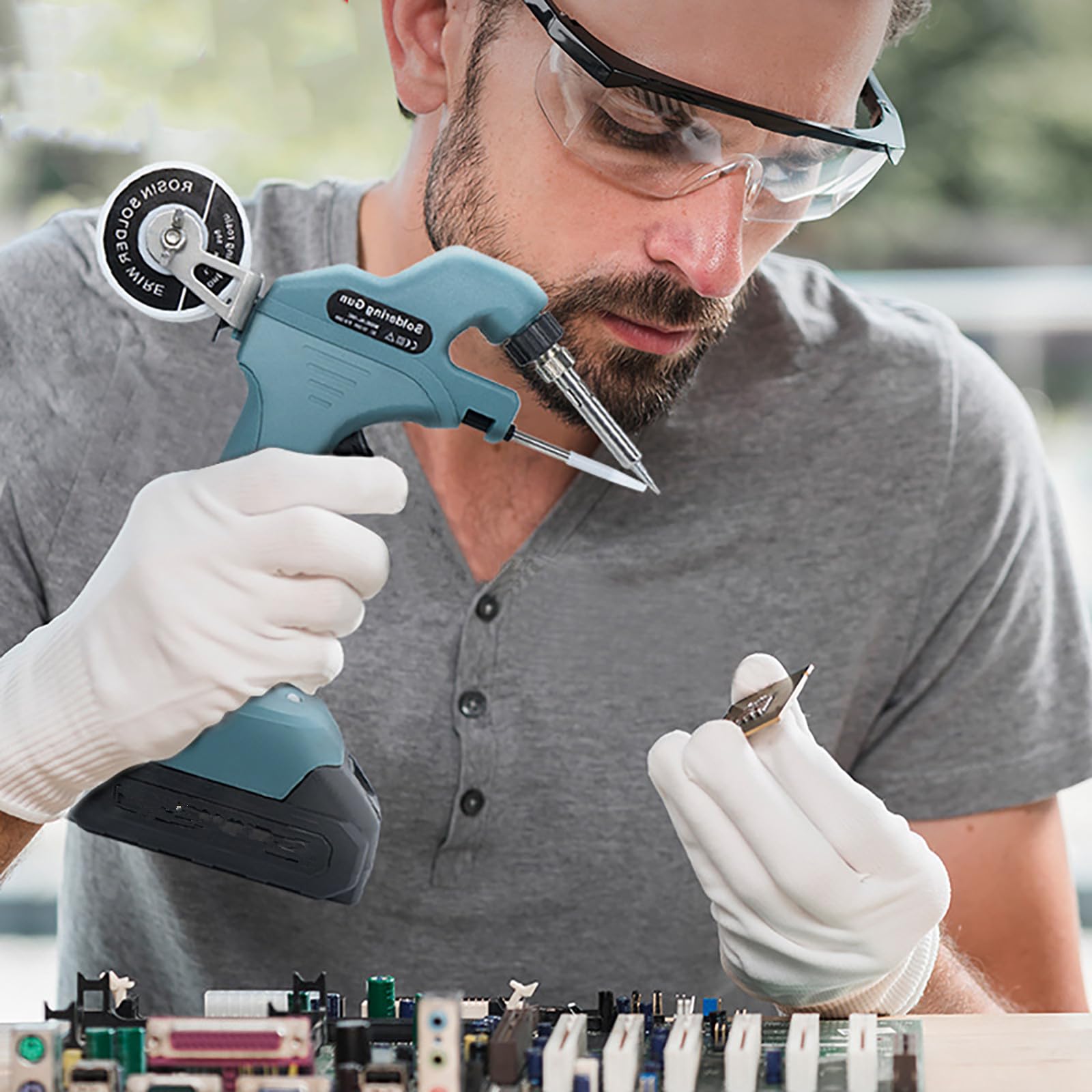 Cordless Soldering Kit with Lead-free Soldering Iron Tip, Solder Iron Soldering Gun for Makita 18V Battery