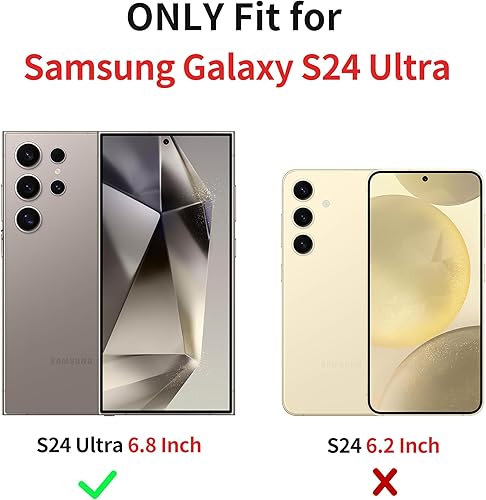 Miniatura 2 de XIZYO Funda para Samsung Galaxy S24 Ultra, diseño de rosas florales para mujeres y niñas, diseño estético, delgada, de TPU, a prueba de golpes,