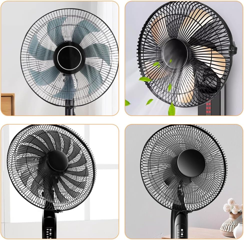 Alipis Electric Fan Accessories Desk Fan Net Hoop Table Fixed Ring Electric Fixed Rings Binding Parts Safety Cover Cooling Hoop Part High Iron Black