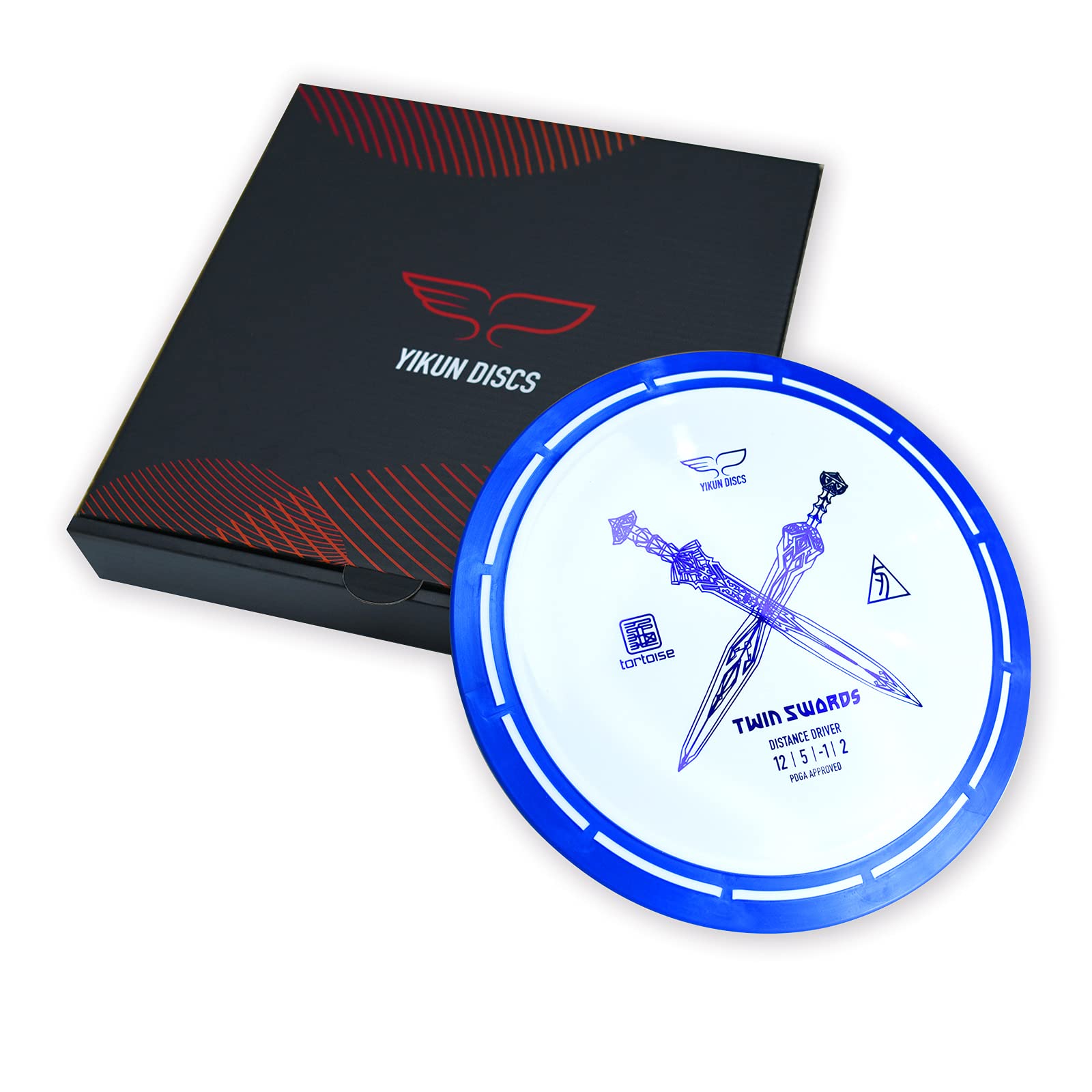 Yikun Twin Swords Conductor de distancia subestable Pro Worlds 2025 Edición limitada Disco máxima distancia apto principiantes Resistente viento control fácil deslizamiento
