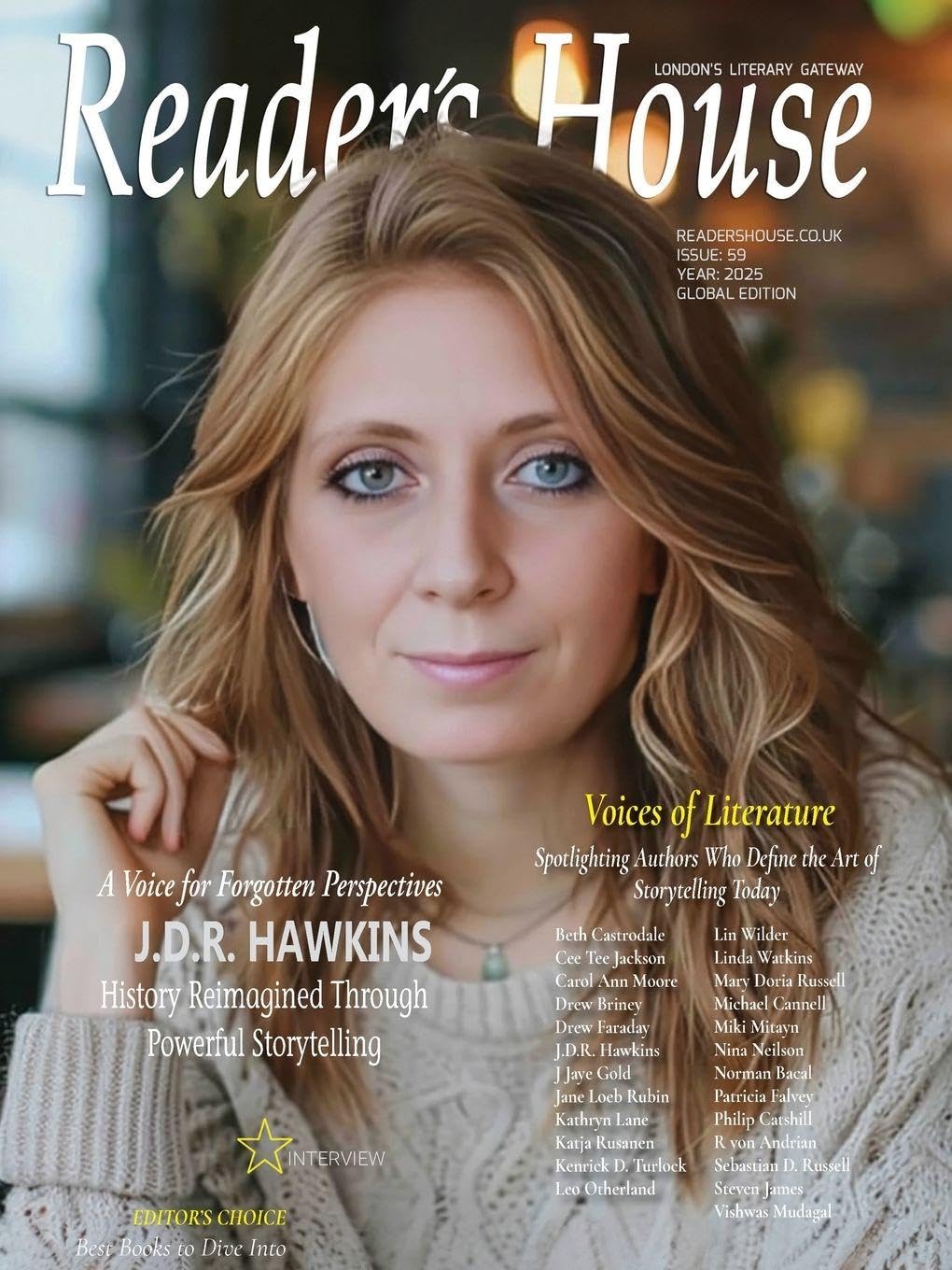 Reader's House Magazine Interview with J.D.R. Hawkins: Interviews with notable authors: 59 (Issue)