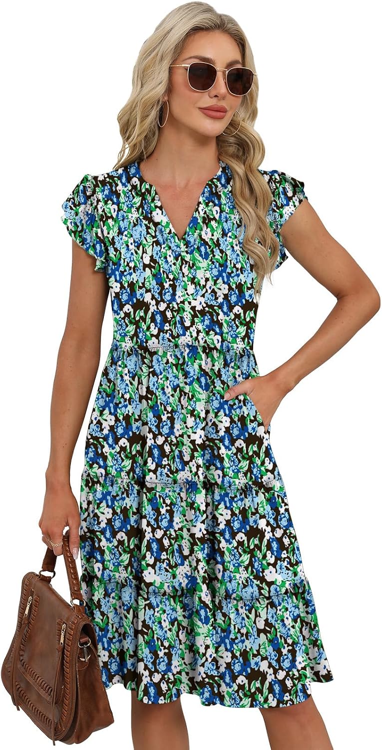 Summer Dresses for Women 2026 Elegant Classy Casual Plus Size Spring Midi Fashion Dress S-XXL image 2