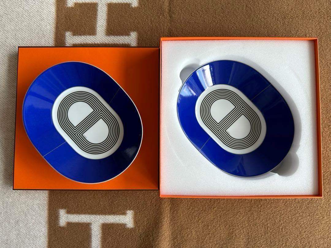 ラリー24 オーバルプレート 2枚セット エルメス HERMES ラリー24