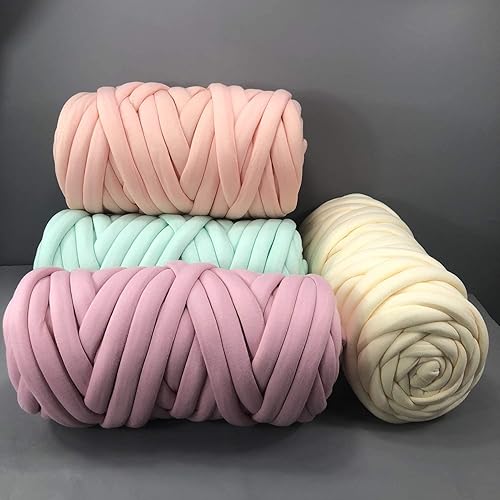 Miniatura 6 de Hilo grueso de lana gigante de 1.6 libras, súper suave, lavable, súper grueso, extremo voluminoso para tejer el brazo, manta para sofá, cama,