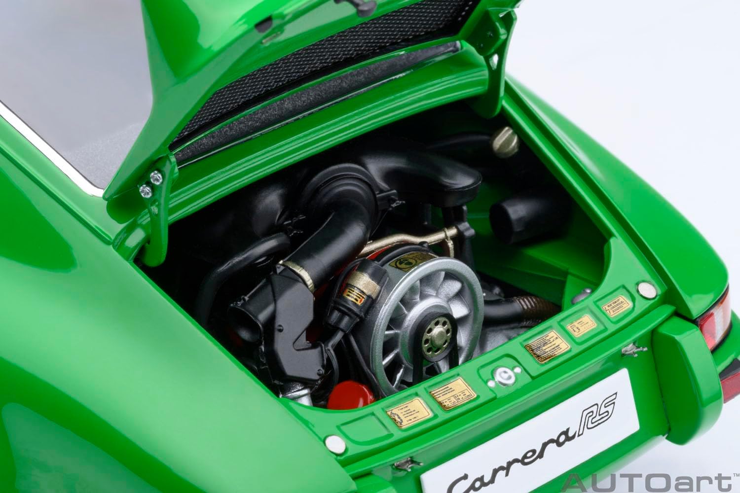 AUTOart 911 Carrera 2.7 RS Viper Green with Black Stripes and Wheels 1/18 Model Car 78034