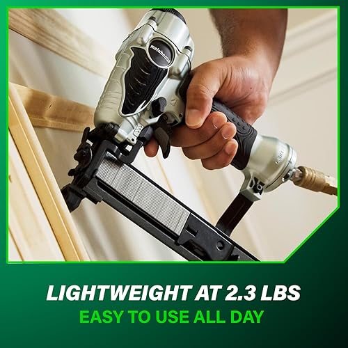 Miniatura 9 de Metabo HPT Engrapadora de corona estrecha, clavadoras neumáticas de potencia preferida, engrapadora de acabado para muebles y gabinetes, herramienta