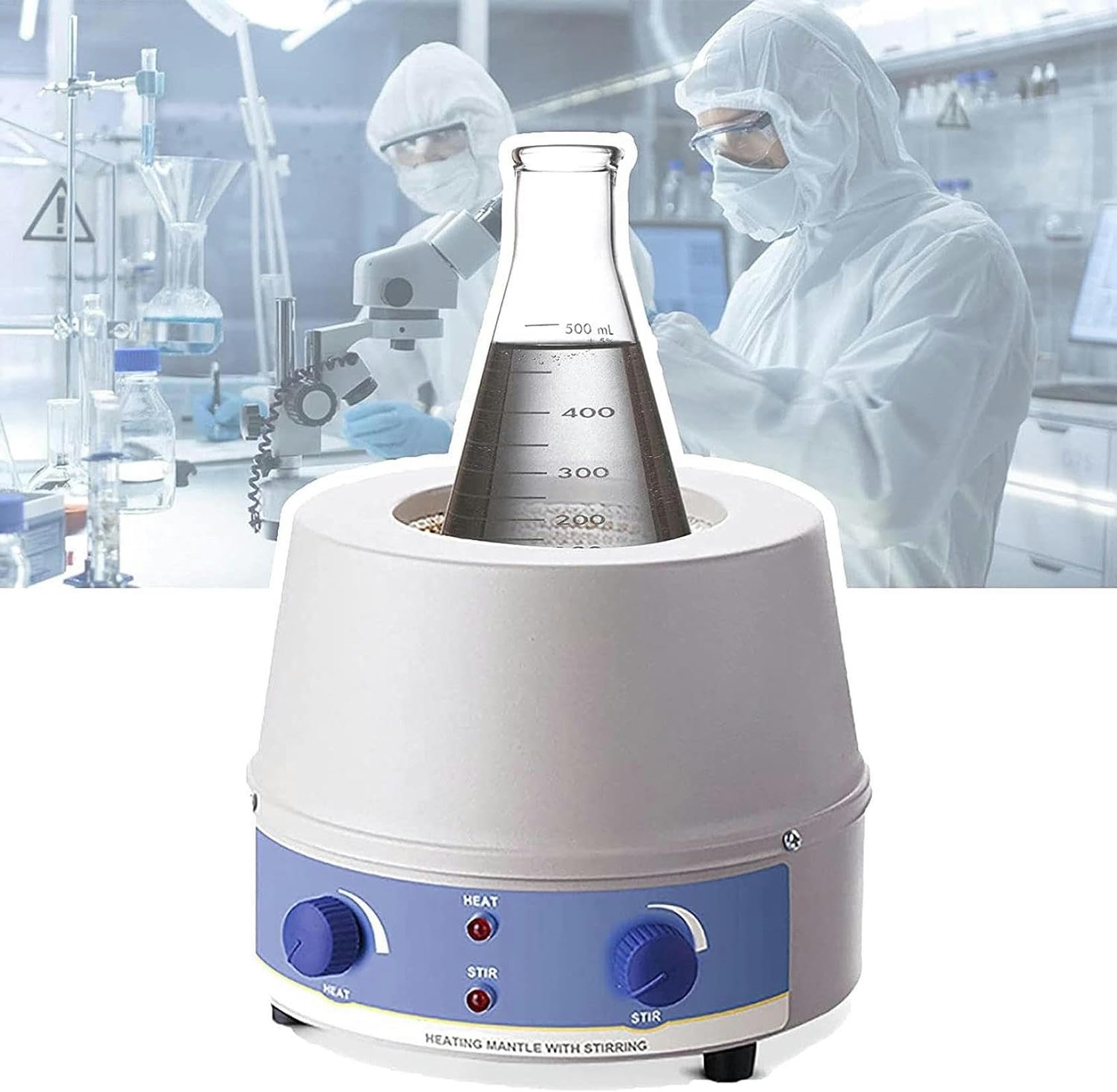 Manta Calefactora para Agitador Magnético, 100 Ml/250 Ml/500 Ml/1000 Ml/2000 Ml, 100-2400 W, para Laboratorio, 250 Ml