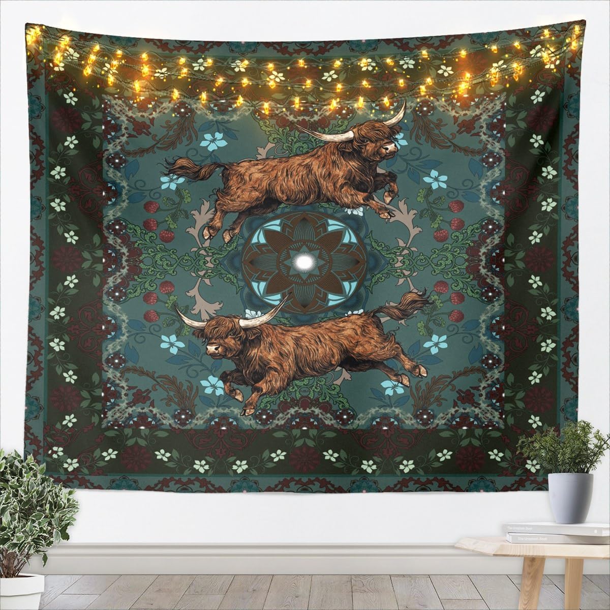 jejeloiu Dragonfly Wall Hanging Blanket Large 59"x82" Kids Floral Black Wall Art for Boys Girls Teens Botanical Flowers Blossom Tapestry Soft Gifts for Women Room Decor image 5