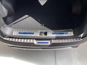 Car Rear Door Bumper Protector for Hyundai Tucson 2022-2025 Accessories Tailgate Back Trunk Sill Cover Scuff Plate Strip
