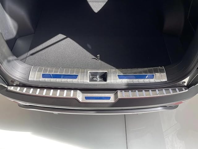 Car Rear Door Bumper Protector for Hyundai Tucson 2022-2025 Accessories Tailgate Back Trunk Sill Cover Scuff Plate Strip