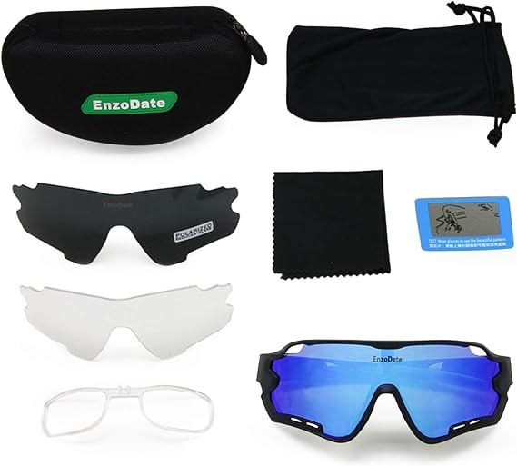 Cycling Polarized Goggles with 3 Lenses for Mountain Bike ATV Outdoor Sports Sunglasses MTB Eyewear