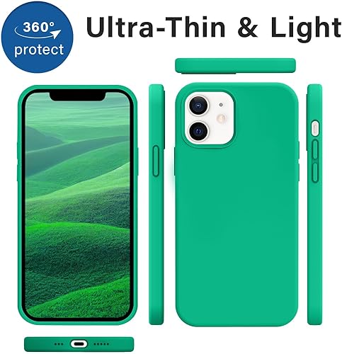 Miniatura 7 de AOTESIER Funda diseñada para iPhone 1212 Pro, funda protectora de silicona a prueba de golpes con protección contra caídas de grado militar forro de